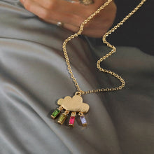 Load image into Gallery viewer, Four color zircon cloud Necklace zircon jewelry
