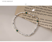 Load image into Gallery viewer, All-over 925 sterling silver crushed silver bracelet female cut face silver bead girlfriend bracelet 2022 new bracelet B6930
