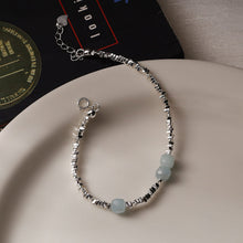 Load image into Gallery viewer, All-over 925 sterling silver crushed silver bracelet female cut face silver bead girlfriend bracelet 2022 new bracelet B6930
